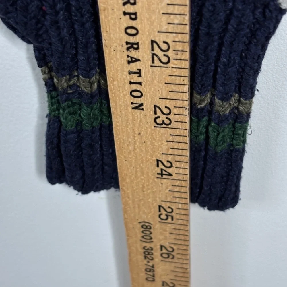 VTG 90s Joseph Abboud Silk Linen Sweater L Hand Knit Made in Scotland Geometric - Picture 8 of 9